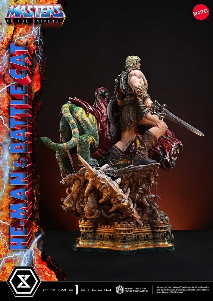 Masters of the Universe Real Elite Masterline Series Statue 1/4 He-Man & Battle Cat Ultimate Bonus Version 86 cm  - Preorder - ETA: 27.09.2027