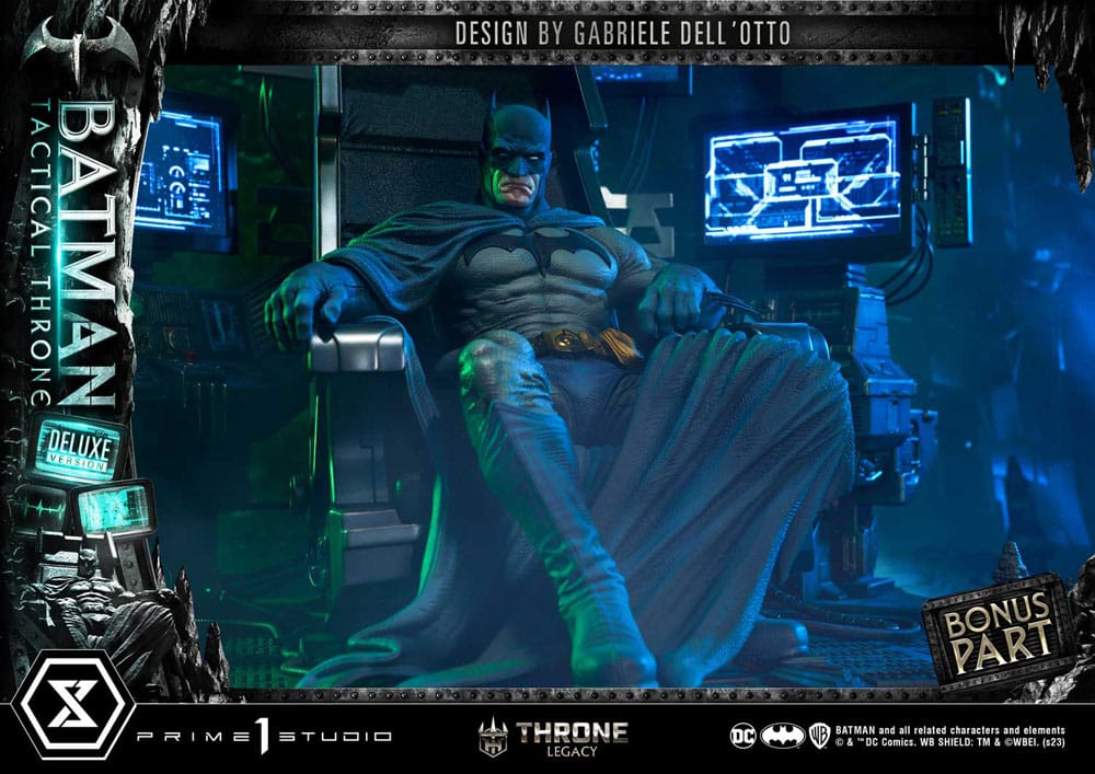 DC Comics Throne Legacy Collection Statue 1/3 Batman Tactical Throne Deluxe Bonus Version 57 cm - Versand: 5-7 Tage nach Bestellung