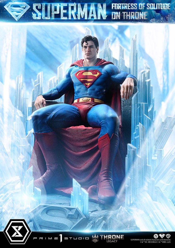 DC Comics Throne Legacy Collection Statue 1/4 Superman Fortress of Solitude on Throne (Design by Gabriele Dell'Otto) 52 cm - Preorder - ETA: 25.03.2027