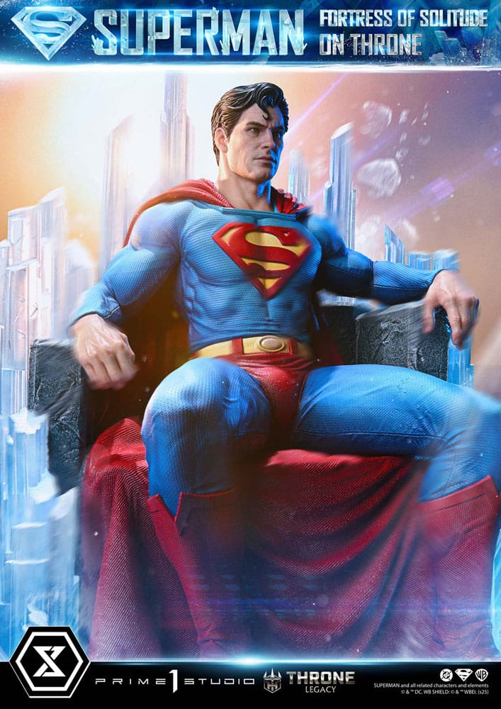 DC Comics Throne Legacy Collection Statue 1/4 Superman Fortress of Solitude on Throne (Design by Gabriele Dell'Otto) 52 cm - Preorder - ETA: 25.03.2027