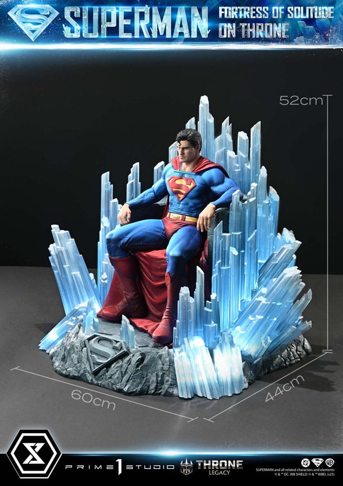 DC Comics Throne Legacy Collection Statue 1/4 Superman Fortress of Solitude on Throne (Design by Gabriele Dell'Otto) 52 cm - Preorder - ETA: 25.03.2027