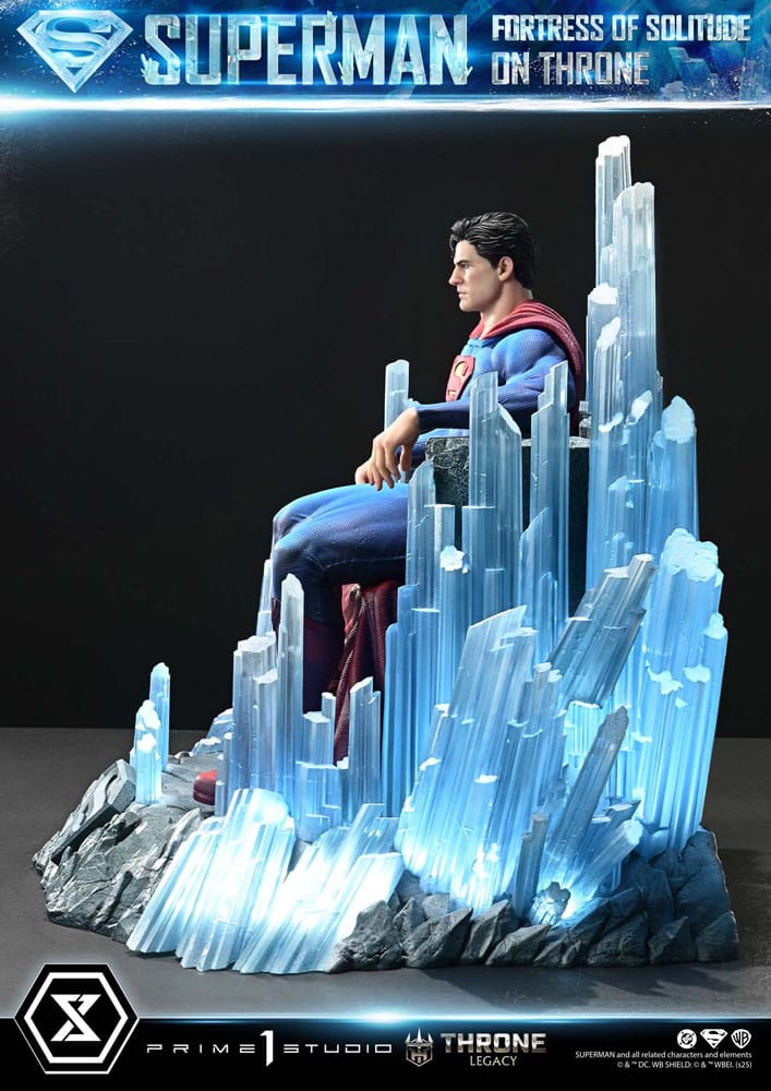DC Comics Throne Legacy Collection Statue 1/4 Superman Fortress of Solitude on Throne (Design by Gabriele Dell'Otto) 52 cm - Preorder - ETA: 25.03.2027