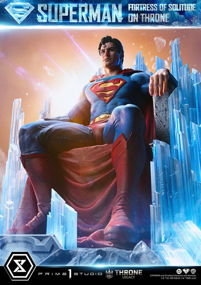 DC Comics Throne Legacy Collection Statue 1/4 Superman Fortress of Solitude on Throne (Design by Gabriele Dell'Otto) 52 cm - Preorder - ETA: 25.03.2027