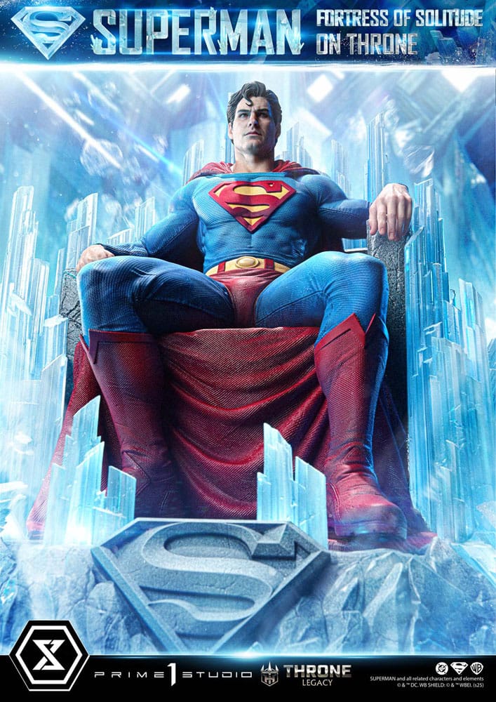 DC Comics Throne Legacy Collection Statue 1/4 Superman Fortress of Solitude on Throne (Design by Gabriele Dell'Otto) 52 cm - Preorder - ETA: 25.03.2027