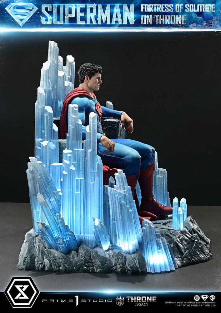 DC Comics Throne Legacy Collection Statue 1/4 Superman Fortress of Solitude on Throne (Design by Gabriele Dell'Otto) 52 cm - Preorder - ETA: 25.03.2027