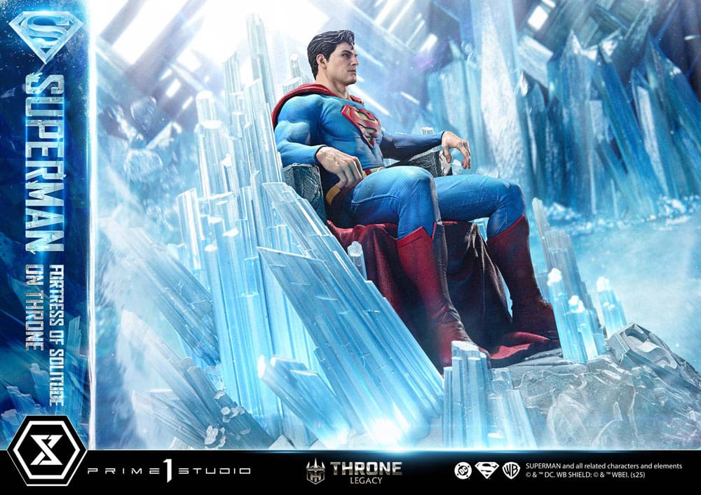 DC Comics Throne Legacy Collection Statue 1/4 Superman Fortress of Solitude on Throne (Design by Gabriele Dell'Otto) 52 cm - Preorder - ETA: 25.03.2027