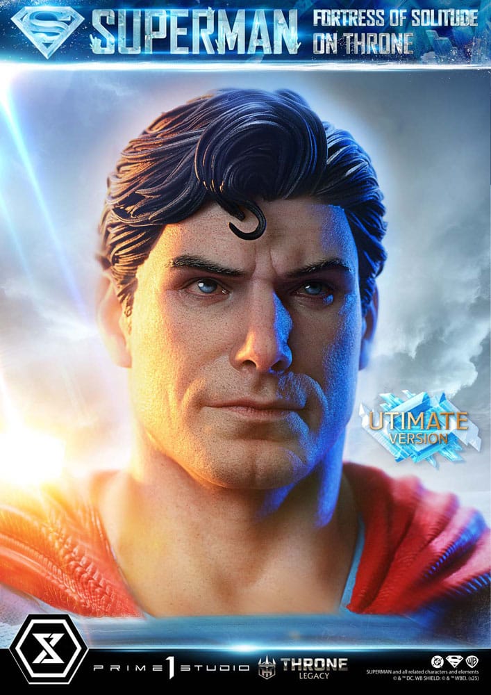 DC Comics Throne Legacy Collection Statue 1/4 Superman Fortress of Solitude on Throne (Design by Gabriele Dell'Otto) Ultimate Version 52 cm - Preorder - ETA: 25.03.2027