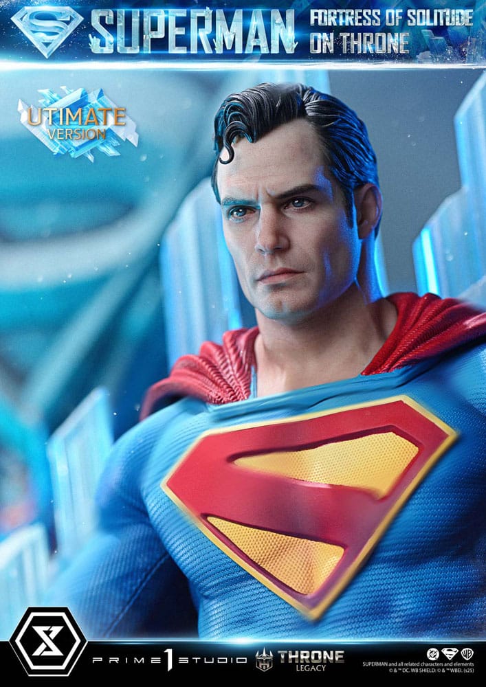 DC Comics Throne Legacy Collection Statue 1/4 Superman Fortress of Solitude on Throne (Design by Gabriele Dell'Otto) Ultimate Version 52 cm - Preorder - ETA: 25.03.2027