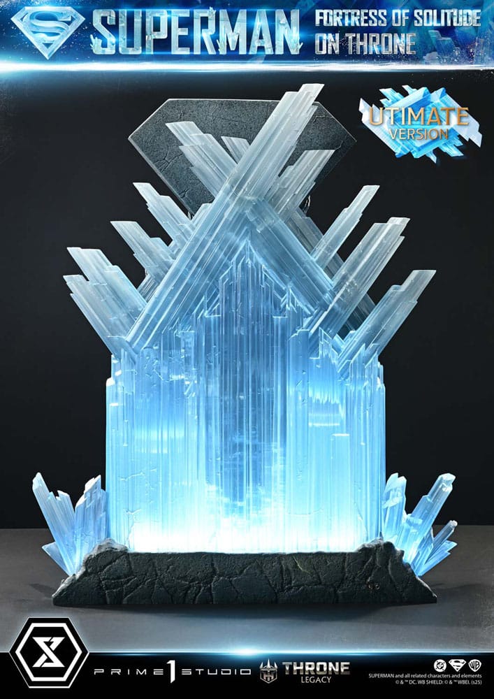 DC Comics Throne Legacy Collection Statue 1/4 Superman Fortress of Solitude on Throne (Design by Gabriele Dell'Otto) Ultimate Version 52 cm - Preorder - ETA: 25.03.2027
