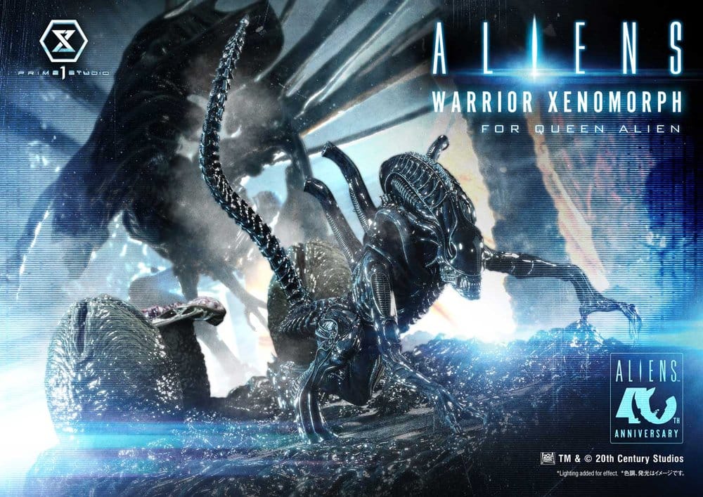 Aliens (Film) Ultimate Diorama Masterline Statue Warrior Xenomorph for Queen Alien 23 cm - Preorder - ETA: 25.04.2028