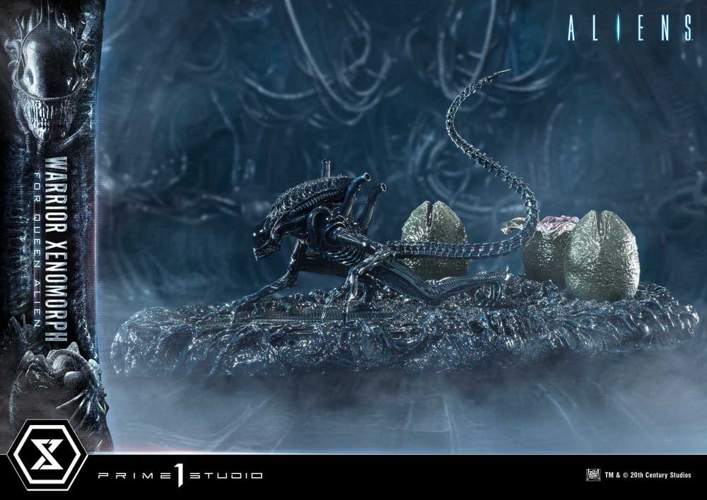 Aliens (Film) Ultimate Diorama Masterline Statue Warrior Xenomorph for Queen Alien 23 cm - Preorder - ETA: 25.04.2028