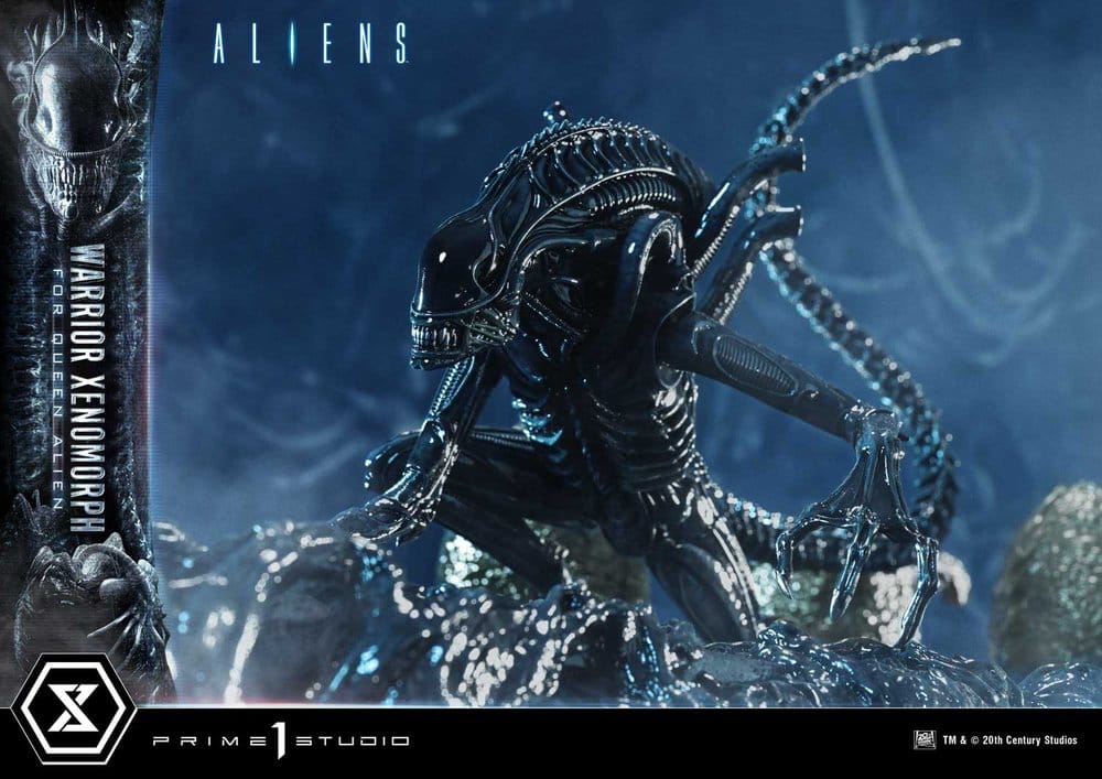 Aliens (Film) Ultimate Diorama Masterline Statue Warrior Xenomorph for Queen Alien 23 cm - Preorder - ETA: 25.04.2028