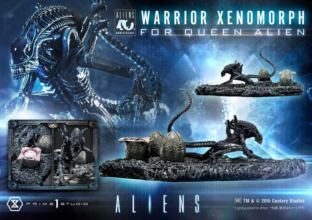 Aliens (Film) Ultimate Diorama Masterline Statue Warrior Xenomorph for Queen Alien 23 cm - Preorder - ETA: 25.04.2028