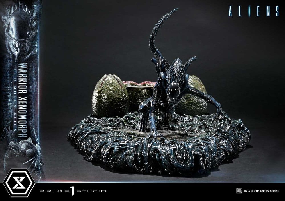 Aliens (Film) Ultimate Diorama Masterline Statue Warrior Xenomorph for Queen Alien 23 cm - Preorder - ETA: 25.04.2028