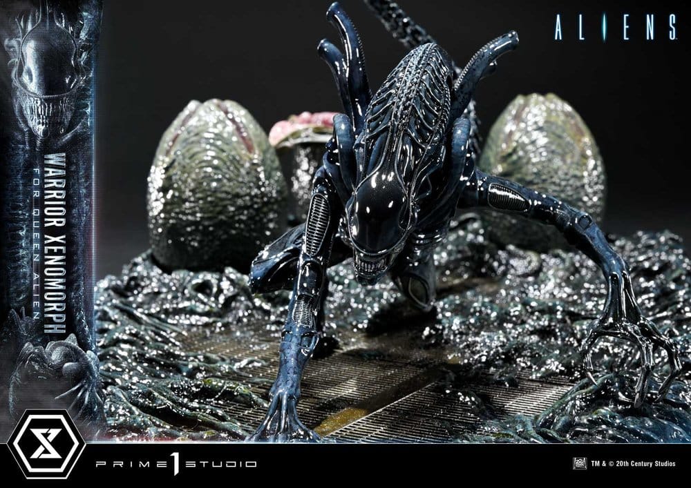 Aliens (Film) Ultimate Diorama Masterline Statue Warrior Xenomorph for Queen Alien 23 cm - Preorder - ETA: 25.04.2028