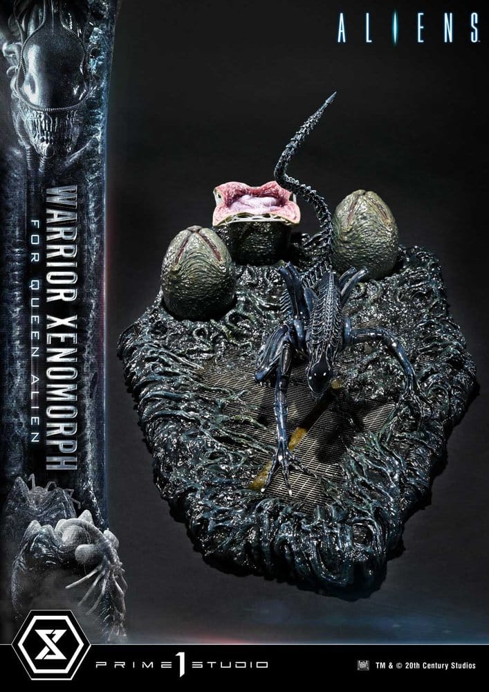 Aliens (Film) Ultimate Diorama Masterline Statue Warrior Xenomorph for Queen Alien 23 cm - Preorder - ETA: 25.04.2028