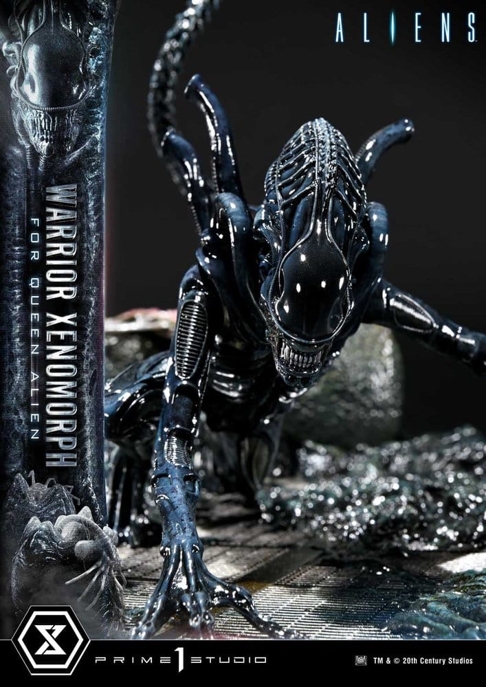 Aliens (Film) Ultimate Diorama Masterline Statue Warrior Xenomorph for Queen Alien 23 cm - Preorder - ETA: 25.04.2028