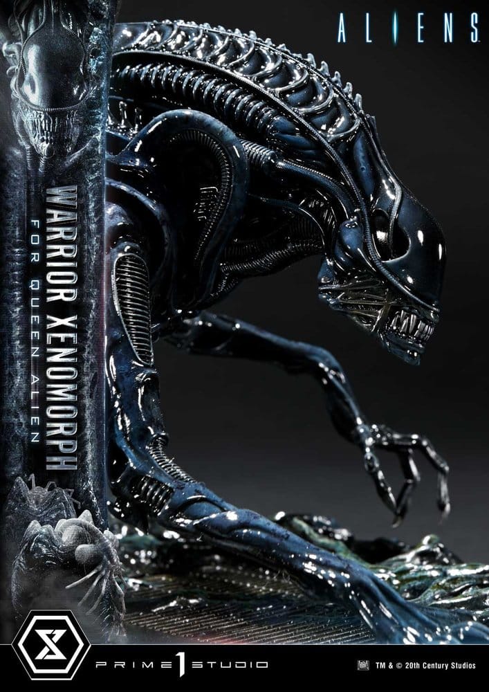 Aliens (Film) Ultimate Diorama Masterline Statue Warrior Xenomorph for Queen Alien 23 cm - Preorder - ETA: 25.04.2028