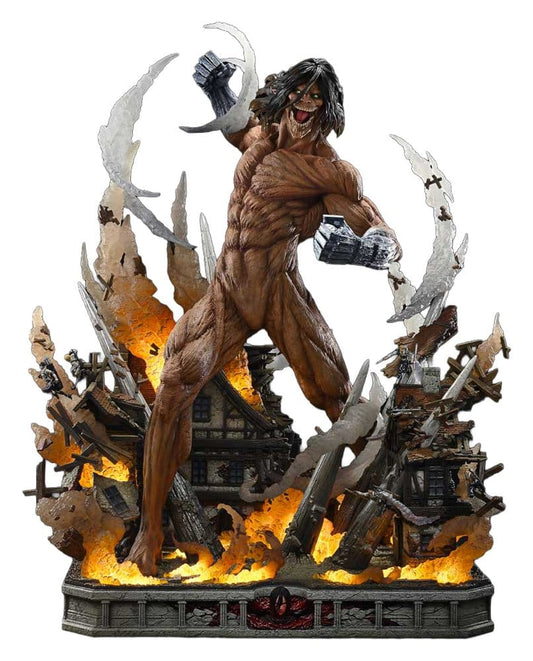 Attack on Titan (TV animation) Ultimate Diorama Masterline Statue Eren Yeager Attack Titan 81 cm - Preorder - ETA: 25.01.2028