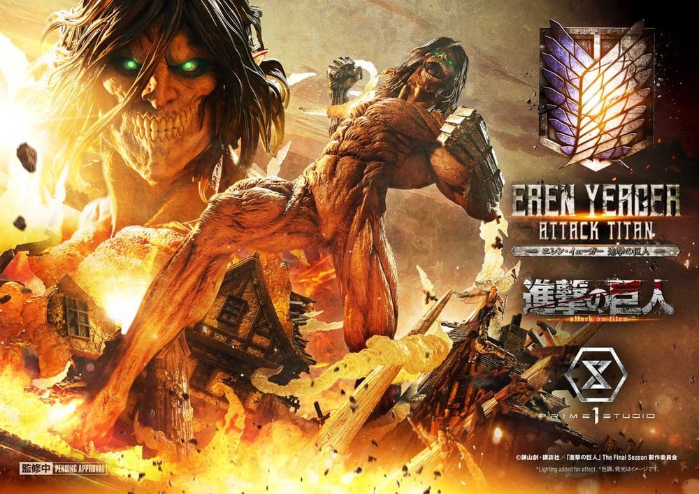Attack on Titan (TV animation) Ultimate Diorama Masterline Statue Eren Yeager Attack Titan 81 cm - Preorder - ETA: 25.01.2028