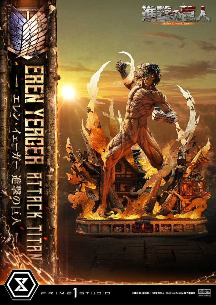 Attack on Titan (TV animation) Ultimate Diorama Masterline Statue Eren Yeager Attack Titan 81 cm - Preorder - ETA: 25.01.2028