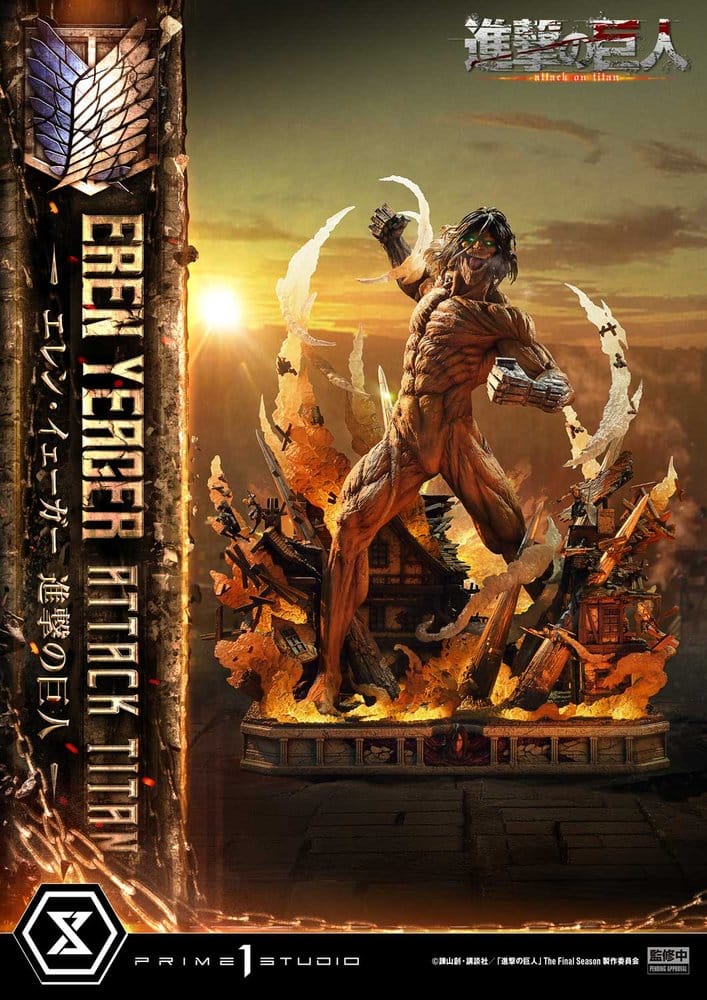 Attack on Titan (TV animation) Ultimate Diorama Masterline Statue Eren Yeager Attack Titan 81 cm - Preorder - ETA: 25.01.2028