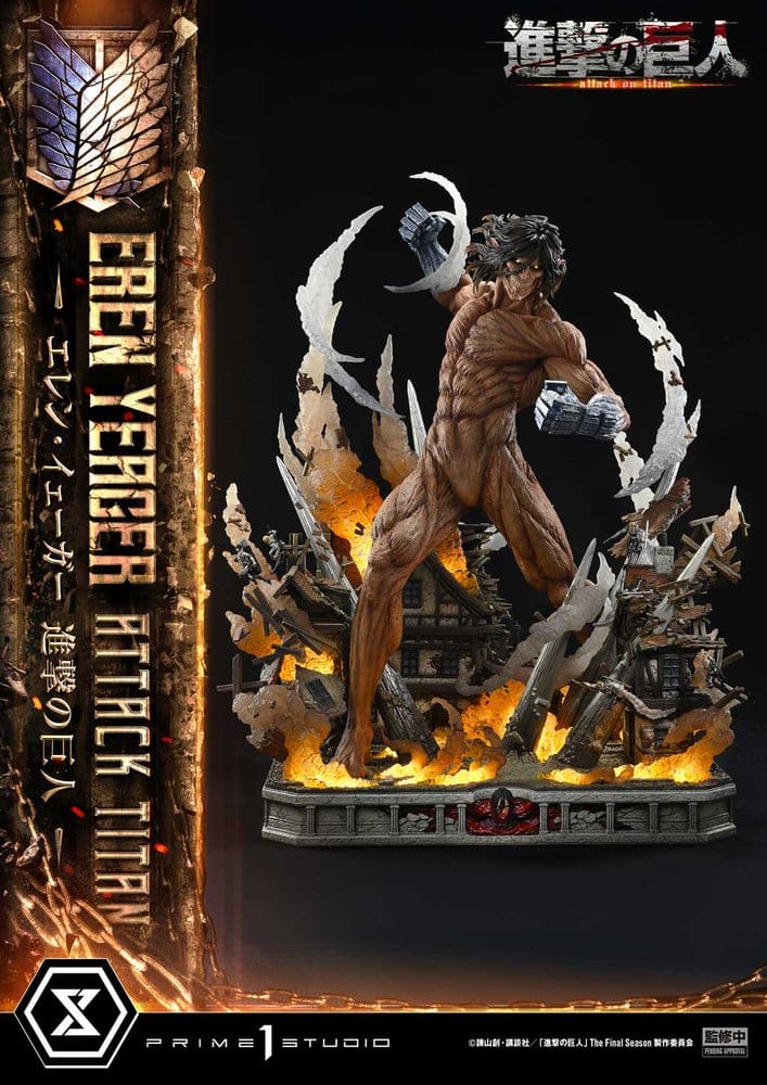 Attack on Titan (TV animation) Ultimate Diorama Masterline Statue Eren Yeager Attack Titan 81 cm - Preorder - ETA: 25.01.2028