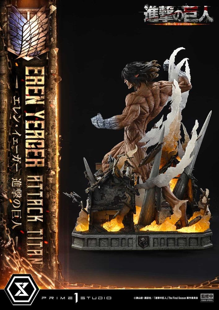 Attack on Titan (TV animation) Ultimate Diorama Masterline Statue Eren Yeager Attack Titan 81 cm - Preorder - ETA: 25.01.2028
