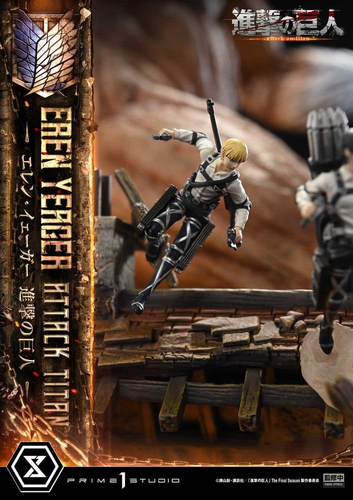 Attack on Titan (TV animation) Ultimate Diorama Masterline Statue Eren Yeager Attack Titan 81 cm - Preorder - ETA: 25.01.2028