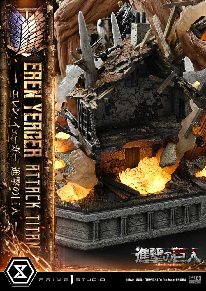 Attack on Titan (TV animation) Ultimate Diorama Masterline Statue Eren Yeager Attack Titan 81 cm - Preorder - ETA: 25.01.2028