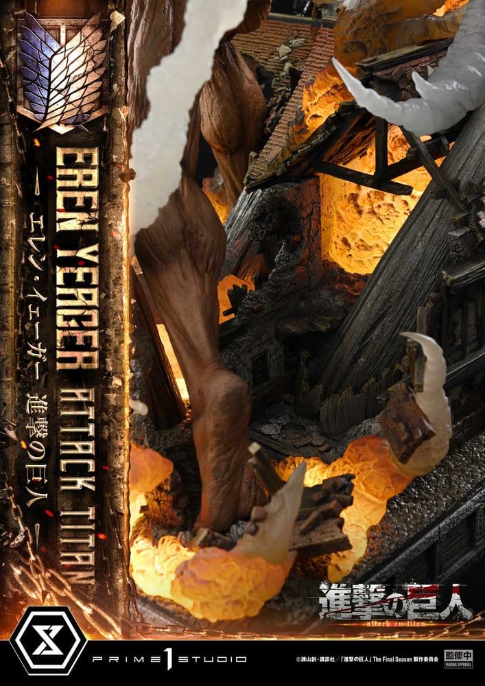 Attack on Titan (TV animation) Ultimate Diorama Masterline Statue Eren Yeager Attack Titan 81 cm - Preorder - ETA: 25.01.2028