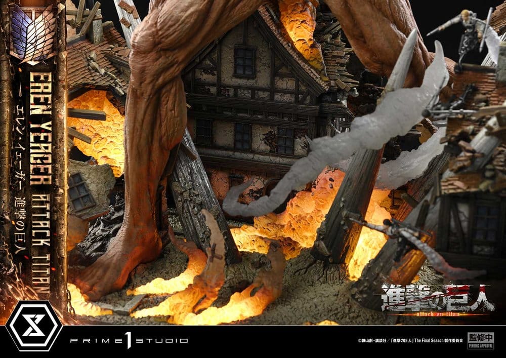 Attack on Titan (TV animation) Ultimate Diorama Masterline Statue Eren Yeager Attack Titan 81 cm - Preorder - ETA: 25.01.2028