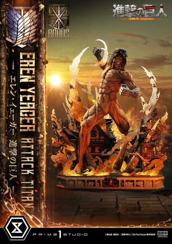 Attack on Titan (TV animation) Ultimate Diorama Masterline Statue Eren Yeager Attack Titan Bonus Version 81 cm - Preorder - ETA: 25.01.2028