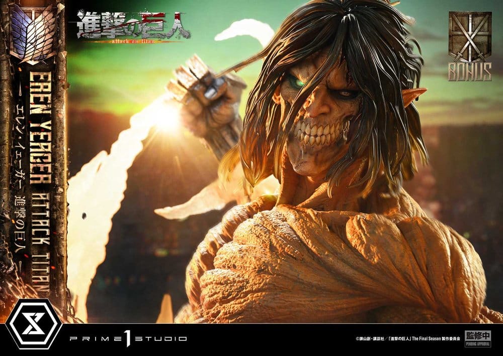 Attack on Titan (TV animation) Ultimate Diorama Masterline Statue Eren Yeager Attack Titan Bonus Version 81 cm - Preorder - ETA: 25.01.2028