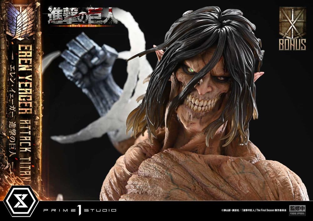 Attack on Titan (TV animation) Ultimate Diorama Masterline Statue Eren Yeager Attack Titan Bonus Version 81 cm - Preorder - ETA: 25.01.2028