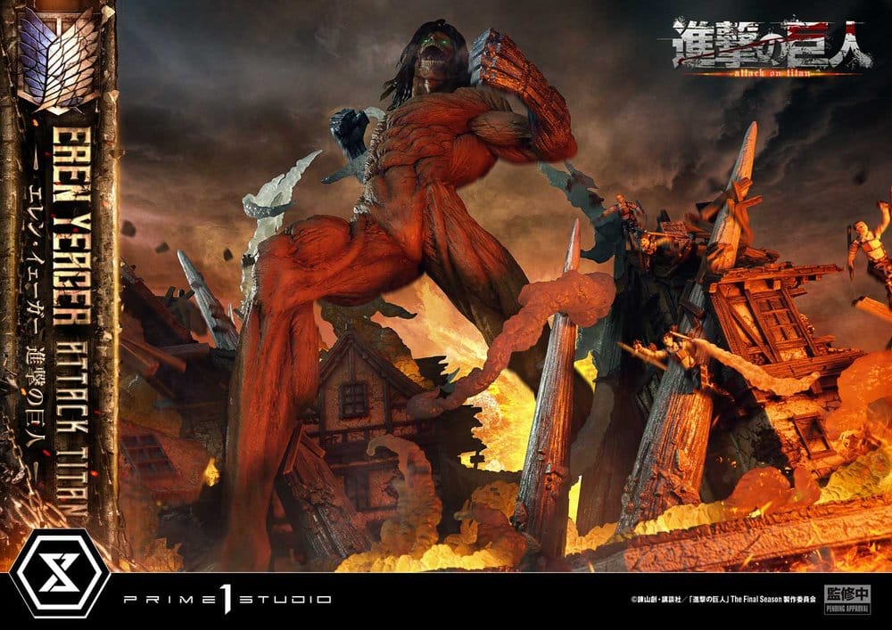 Attack on Titan (TV animation) Ultimate Diorama Masterline Statue Eren Yeager Attack Titan Bonus Version 81 cm - Preorder - ETA: 25.01.2028