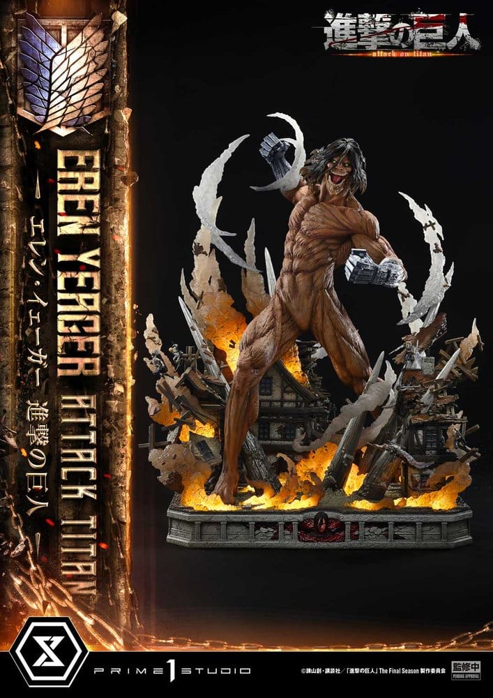Attack on Titan (TV animation) Ultimate Diorama Masterline Statue Eren Yeager Attack Titan Bonus Version 81 cm - Preorder - ETA: 25.01.2028