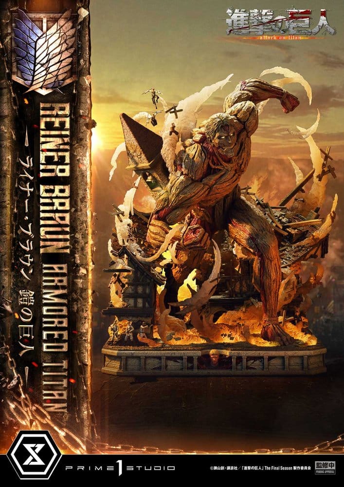 Attack on Titan (TV animation) Ultimate Diorama Masterline Statue Reiner Braun Armored Titan 75 cm - Preorder - ETA: 25.02.2028