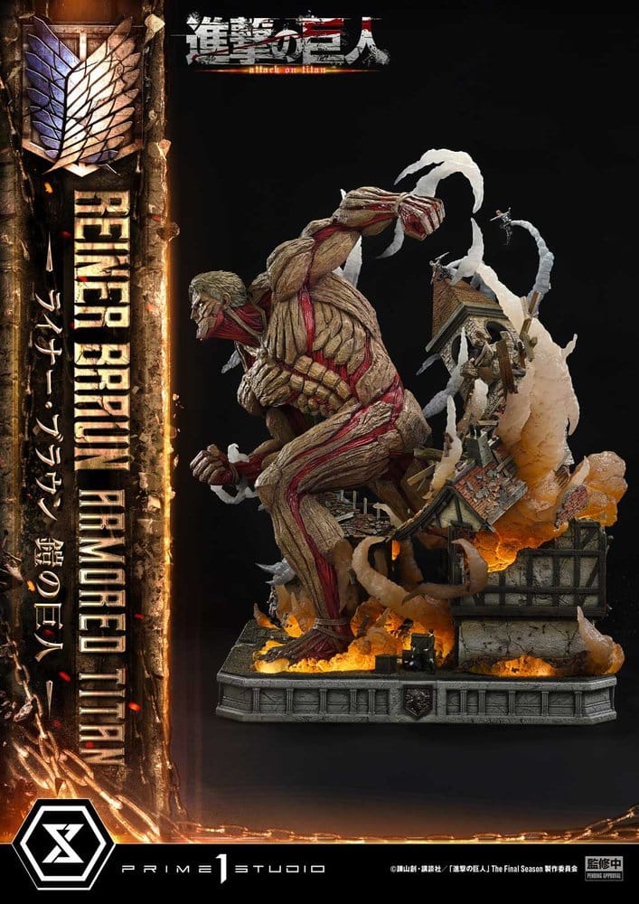 Attack on Titan (TV animation) Ultimate Diorama Masterline Statue Reiner Braun Armored Titan 75 cm - Preorder - ETA: 25.02.2028