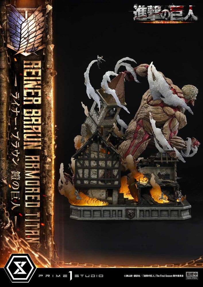 Attack on Titan (TV animation) Ultimate Diorama Masterline Statue Reiner Braun Armored Titan 75 cm - Preorder - ETA: 25.02.2028