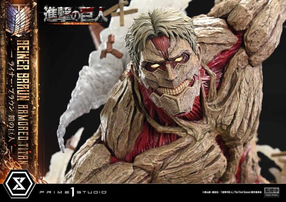 Attack on Titan (TV animation) Ultimate Diorama Masterline Statue Reiner Braun Armored Titan 75 cm - Preorder - ETA: 25.02.2028