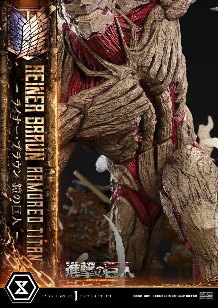 Attack on Titan (TV animation) Ultimate Diorama Masterline Statue Reiner Braun Armored Titan 75 cm - Preorder - ETA: 25.02.2028
