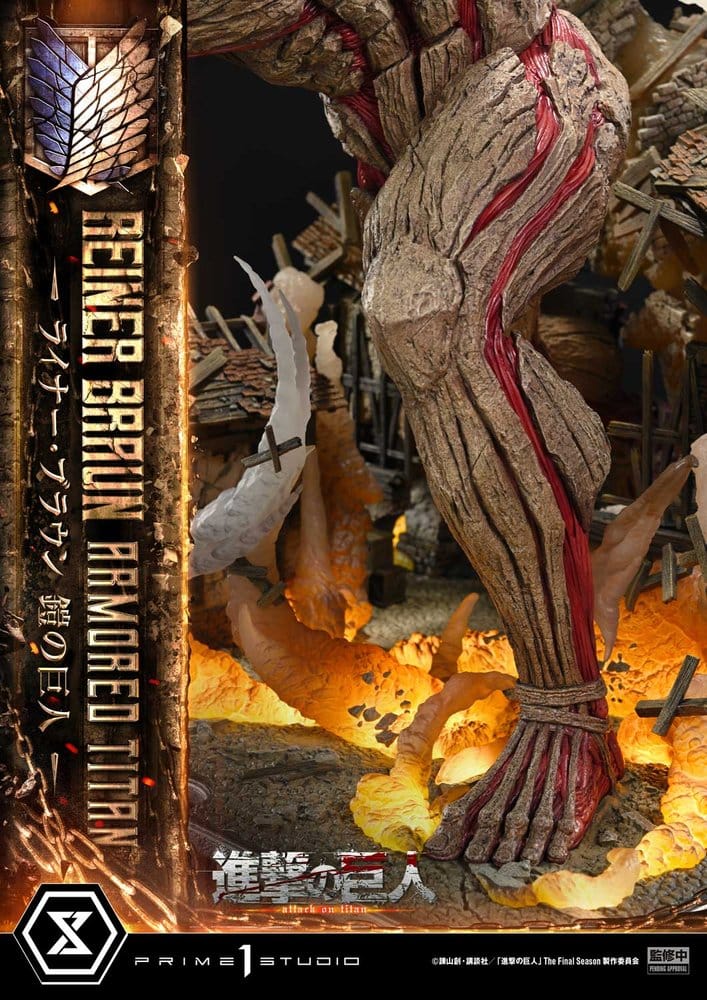 Attack on Titan (TV animation) Ultimate Diorama Masterline Statue Reiner Braun Armored Titan 75 cm - Preorder - ETA: 25.02.2028