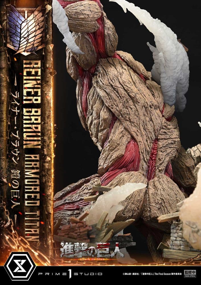 Attack on Titan (TV animation) Ultimate Diorama Masterline Statue Reiner Braun Armored Titan 75 cm - Preorder - ETA: 25.02.2028