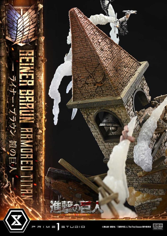 Attack on Titan (TV animation) Ultimate Diorama Masterline Statue Reiner Braun Armored Titan 75 cm - Preorder - ETA: 25.02.2028