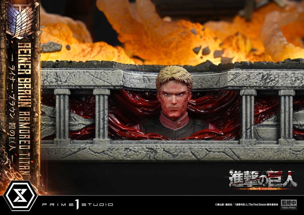 Attack on Titan (TV animation) Ultimate Diorama Masterline Statue Reiner Braun Armored Titan 75 cm - Preorder - ETA: 25.02.2028