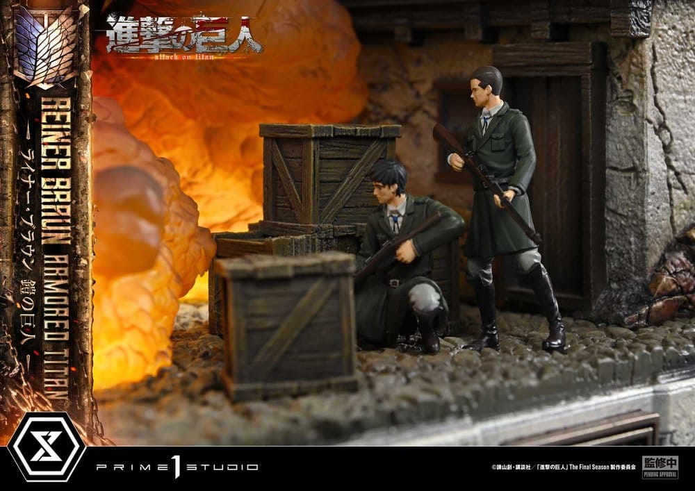 Attack on Titan (TV animation) Ultimate Diorama Masterline Statue Reiner Braun Armored Titan 75 cm - Preorder - ETA: 25.02.2028
