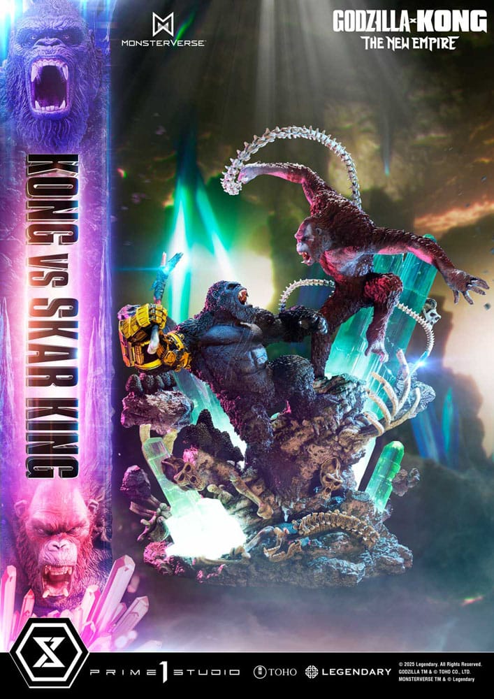 Godzilla x Kong: The New Empire Ultimate Diorama Masterline Series Statue Kong vs Skar King Bonus Version 104 cm - Preorder - ETA: 25.01.2027