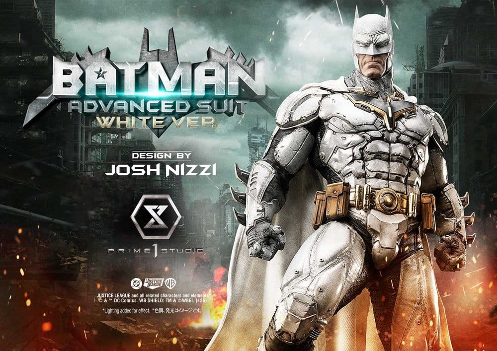 DC Comics Ultimate Museum Masterline Statue Batman Advanced Suit White Version (Design By Josh Nizzi) 51 cm - Preorder - ETA: 25.07.2028