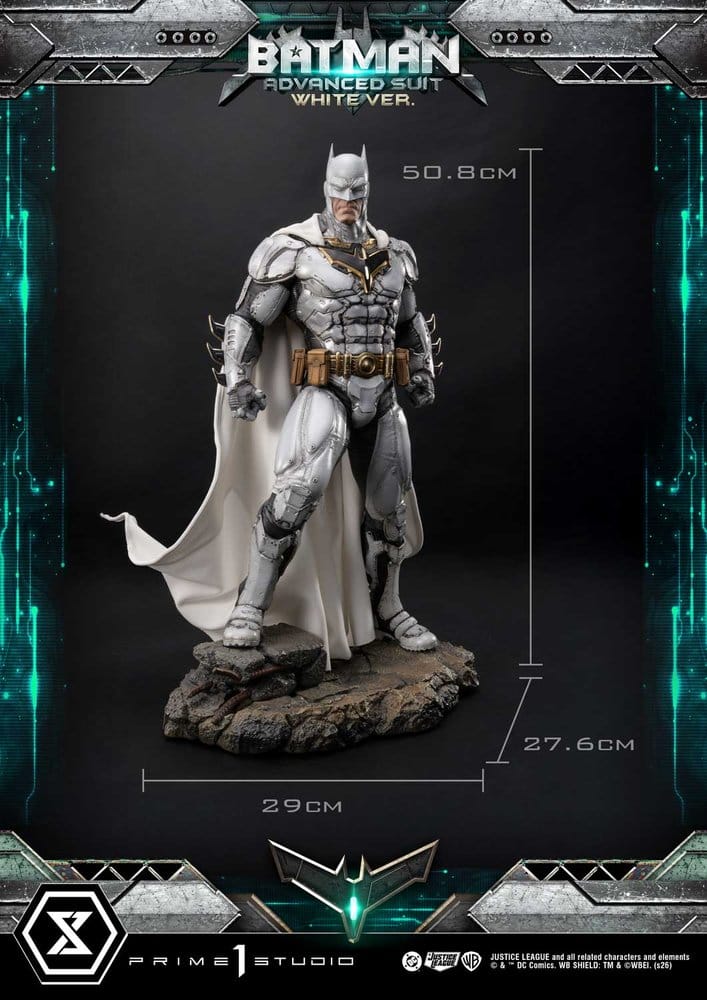 DC Comics Ultimate Museum Masterline Statue Batman Advanced Suit White Version (Design By Josh Nizzi) 51 cm - Preorder - ETA: 25.07.2028